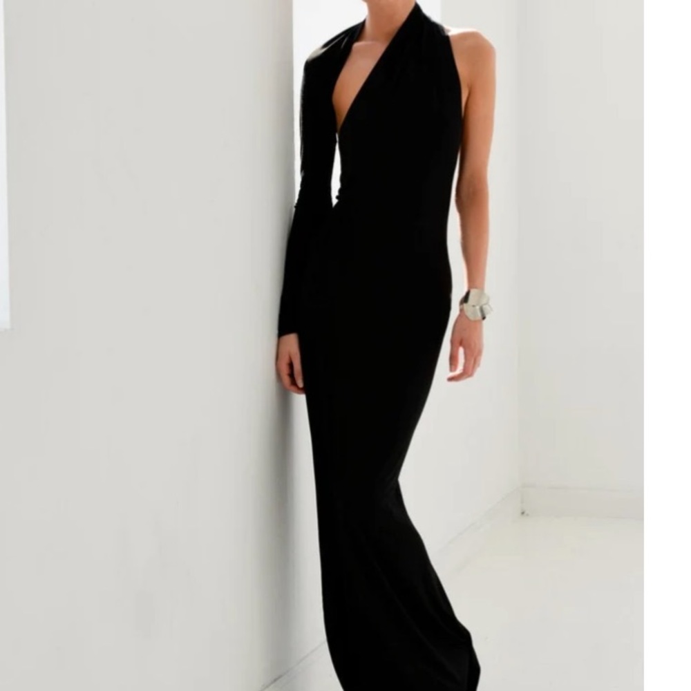MARCELLAMODA Black One-Shoulder Dress *NWT*